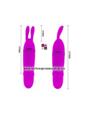 Mini Vibratore Massaggiatore in Silicone: 10 Modalità di Vibrazione per Stimolazione Vaginale