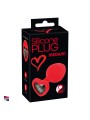 Plug Anale in Silicone con Pietra a Cuore: Eleganza e Piacere