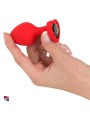 Plug Anale in Silicone con Pietra a Cuore: Eleganza e Piacere