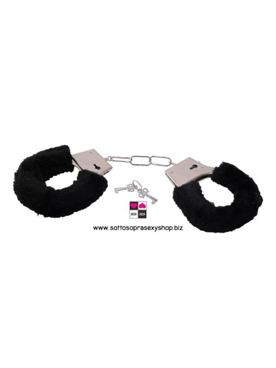 Manette con Pelliccia Colorata : Gioco Erotico con Chiave e Tasto di Sicurezza