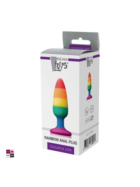 Plug Anale Pride in Silicone: Colorato, Sicuro e Confortevole