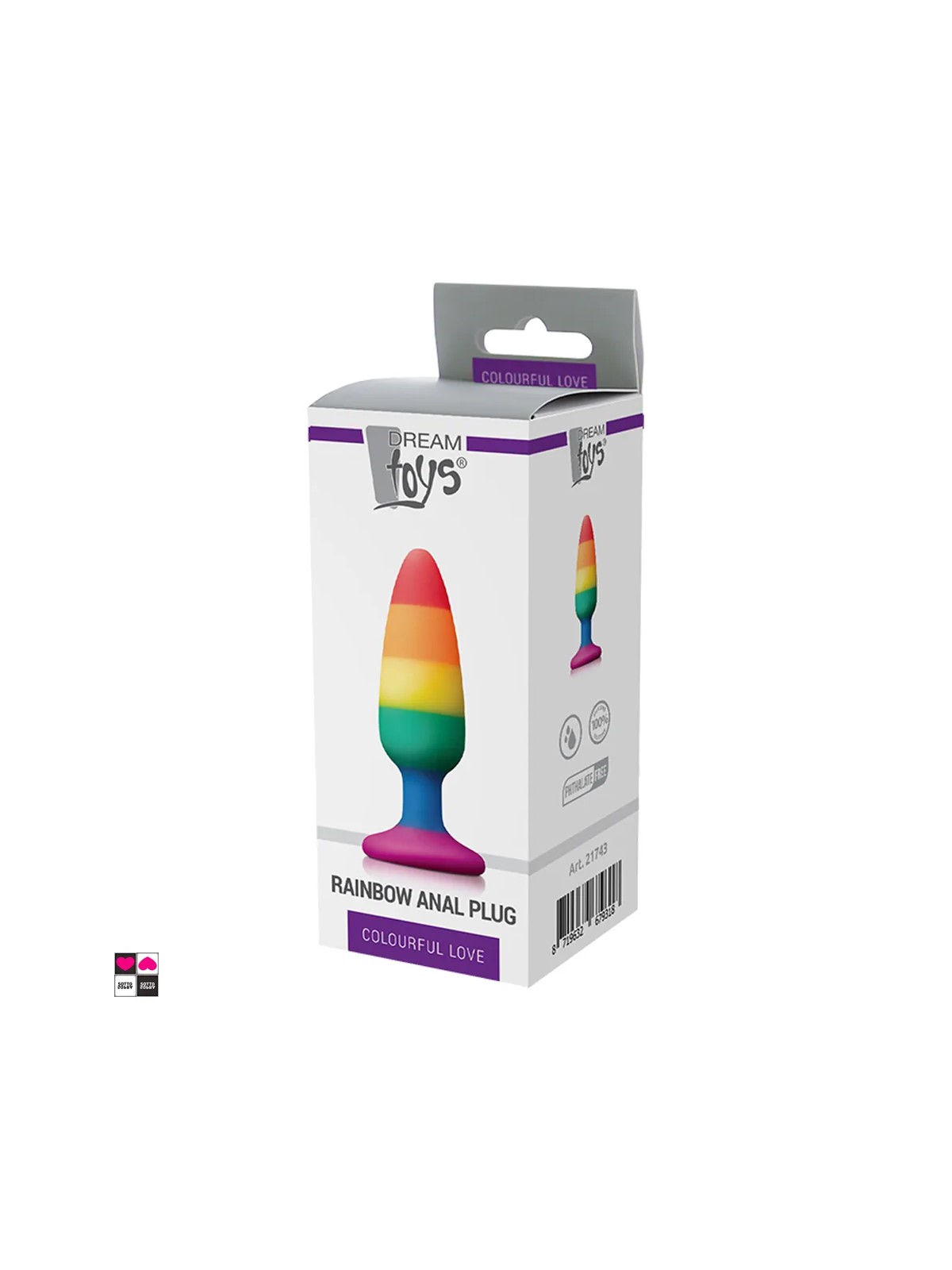 Plug Anale Pride in Silicone: Colorato, Sicuro e Confortevole