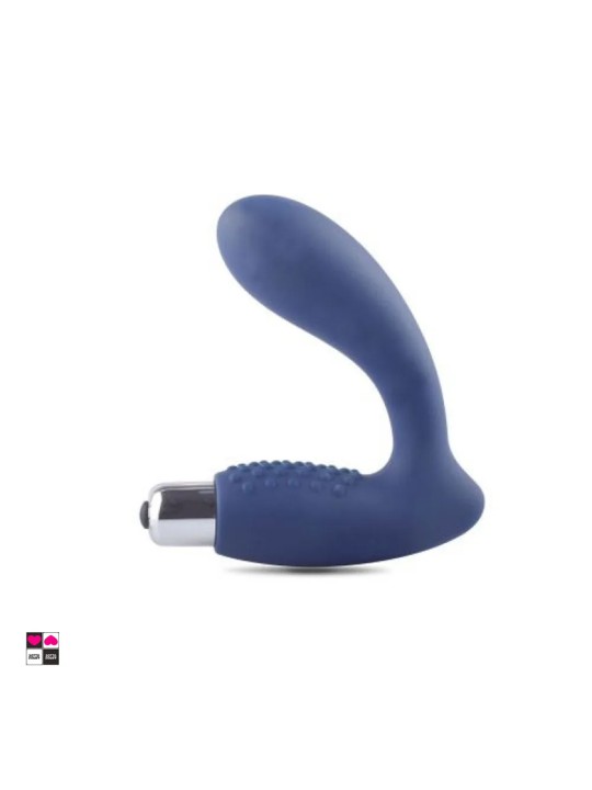 Stimolatore Anale in Silicone per Prostata e Perineo con Ovetto Vibrante