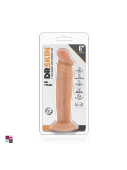 Dildo Dr. Small - Fallo realistico morbido e flessibile, compatibile con strap on. Misura small