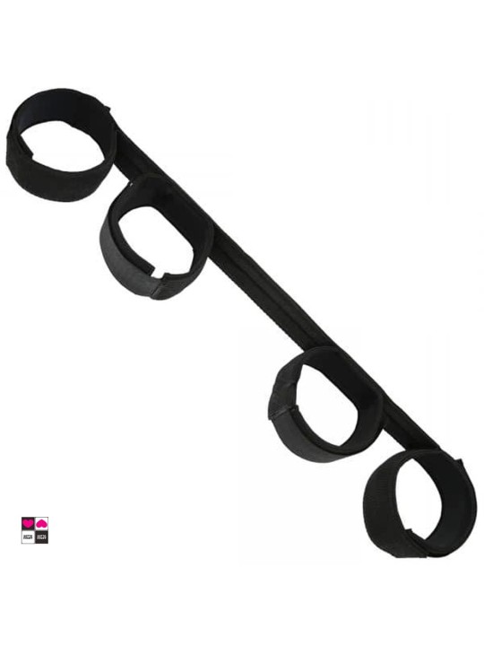 Blaze barra con manette e cavigliere laterale 41cm cinghie regolabili|Sottosopra Sexyshop