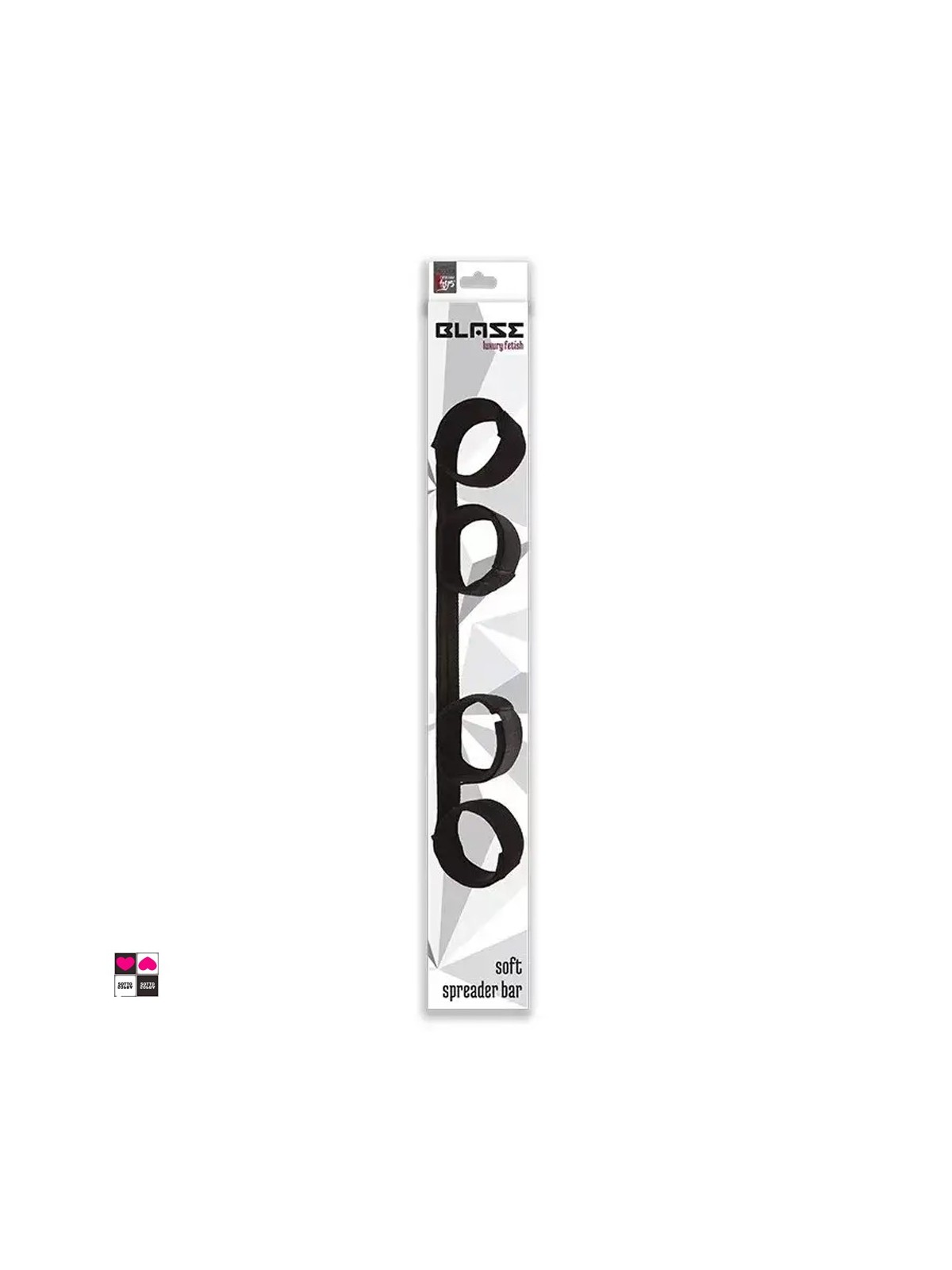 Blaze barra con manette e cavigliere bondage 41cm confezione nera|Sottosopra Sexyshop