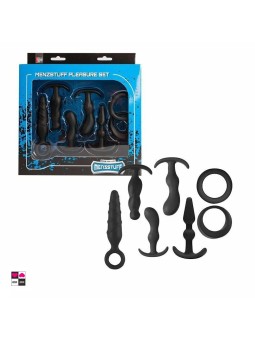 Set Anale Unisex Completo : Anelli Erezione e Plug AnalI in Silicone Medicale
