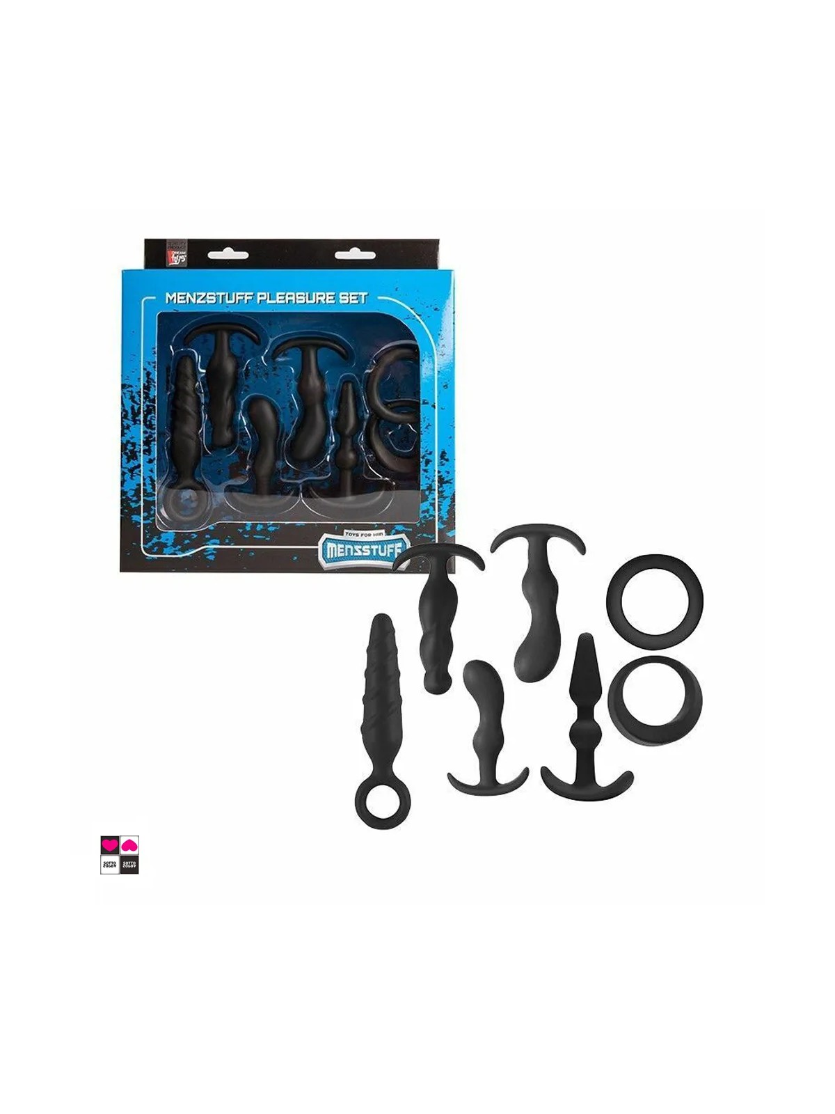 Set Anale Unisex Completo: Anelli Erezione e Plug AnalI in Silicone Medicale