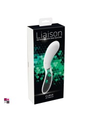 Confezione elegante vibratore Curve LED Liaison con scatola