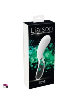 Confezione elegante vibratore Curve LED Liaison con scatola