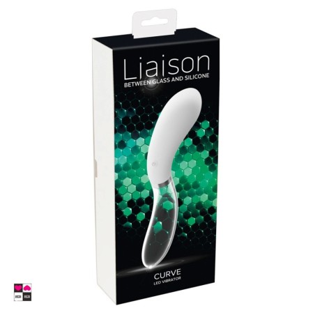 Confezione elegante vibratore Curve LED Liaison con scatola