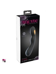 Packaging elegante discreto. Include: vibratore e-stim, cavo USB magnetico, manuale elettrostimolazione punto G