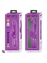 Vibratore Rabbit Twinkled rosa con doppia stimolazione e lingua oscillante Packaging elegante e discreto,