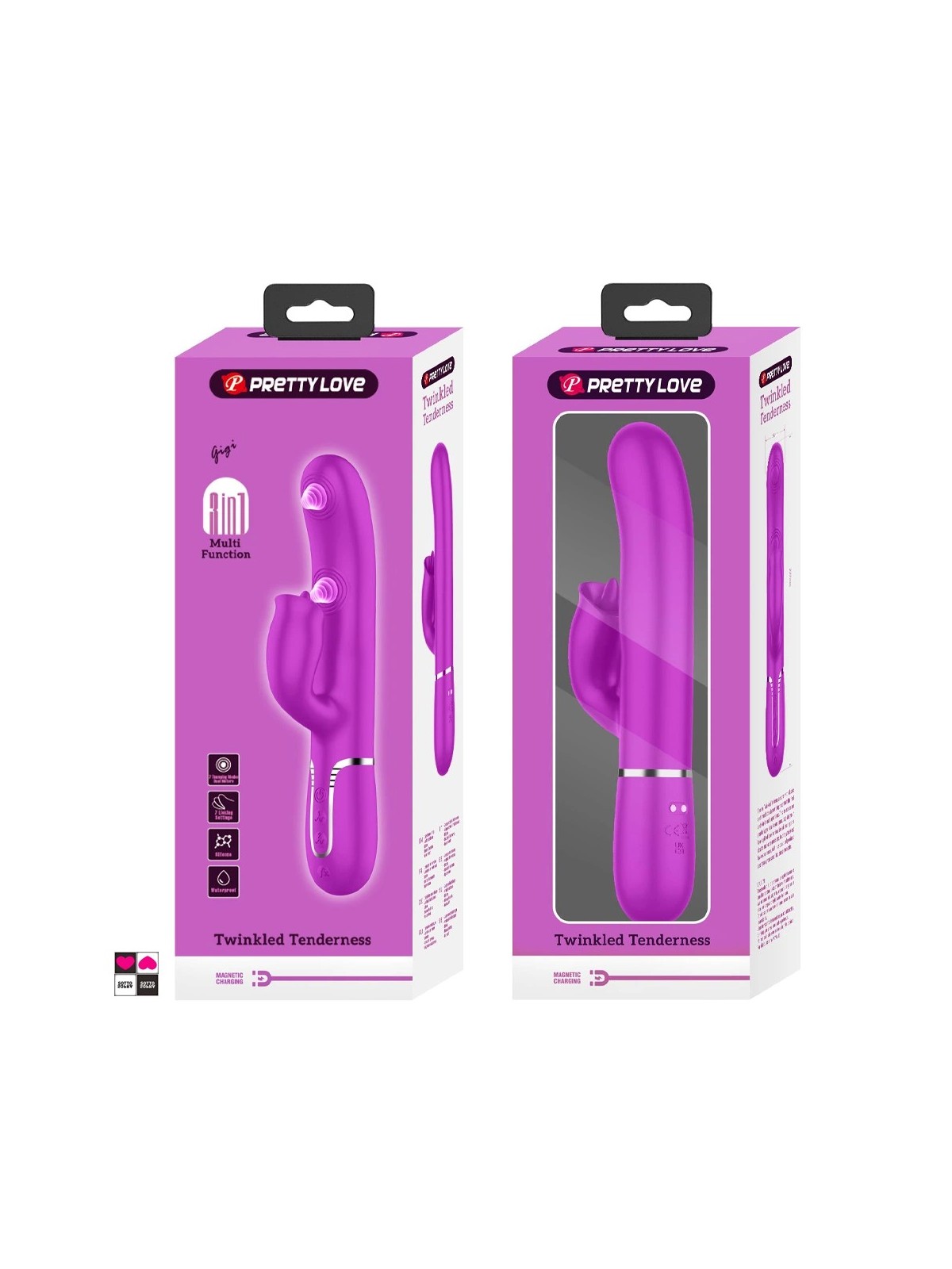 Confezione completa del Vibratore Rabbit Gigi con accessori|Sottosopra Sexyshop