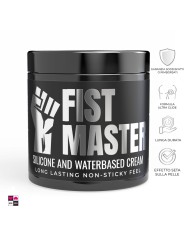 Retro del flacone Fist Master con lista ingredienti (INCI) e indicazioni Made in Italy