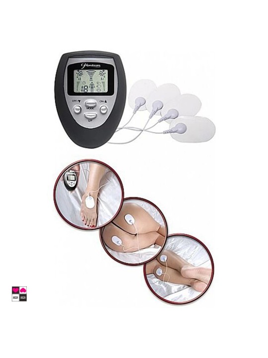 Elettrostimolazione BDSM soft: applicazione elettrodi adesivi per gioco di coppia con telecomando
