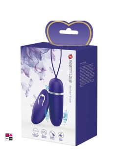 Mini ovetto vibrante viola con telecomando per giochi di coppia