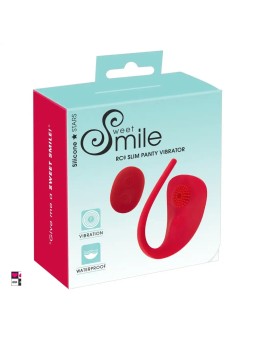 Vibratore per mutandine RC Slim rosso con telecomando wireless