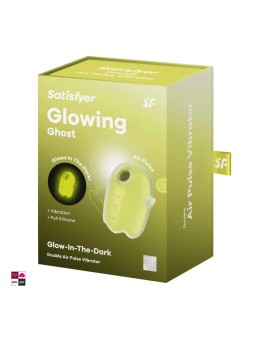 Confezione Satisfyer Glowing Ghost con cavo magnetico USB