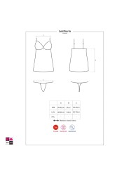 Vestito Sexy, Elegante e Sensuale con Perizoma -  Obsessive Taglia s/m Scheda Informativa