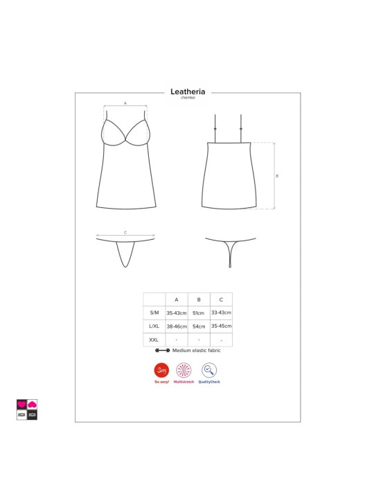 Vestito Sexy, Elegante e Sensuale con Perizoma -  Obsessive Taglia s/m Scheda Informativa