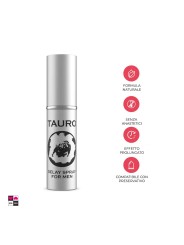 Dettaglio erogatore spray Tauro ritardante — applicazione con 2 spruzzi