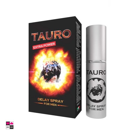 Tauro spray ritardante uomo made in Italy — flacone frontale con erogatore