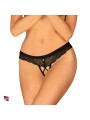 Perizoma Aperto in Pizzo Nero - Apertura Cavallo Zoom avanti