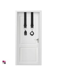 Manette per la Porta - Trasforma Ogni Porta in Un’ Area di Gioco BDSM Realizzate in neoprene e nylon montaggio a porta