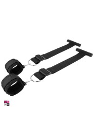 Manette per la Porta - Trasforma Ogni Porta in Un’ Area di Gioco BDSM Realizzate in neoprene e nylon Braccialetti per fissaggio