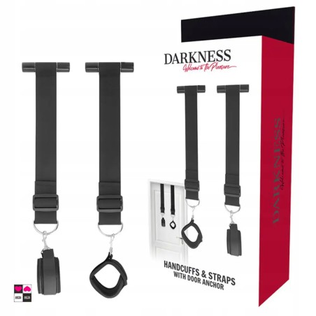 Manette per la Porta - Trasforma Ogni Porta in Un’ Area di Gioco BDSM Realizzate in neoprene e nylon