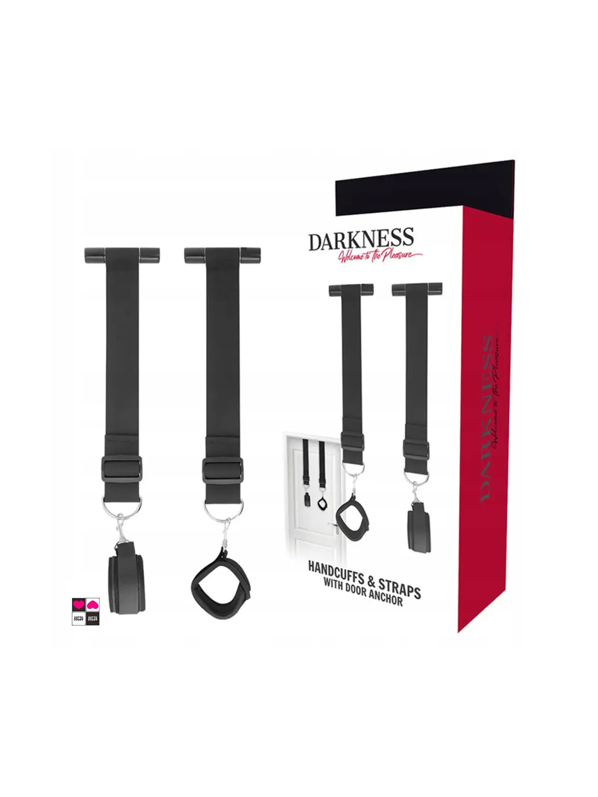 Manette per la Porta - Trasforma Ogni Porta in Un’ Area di Gioco BDSM Realizzate in neoprene e nylon