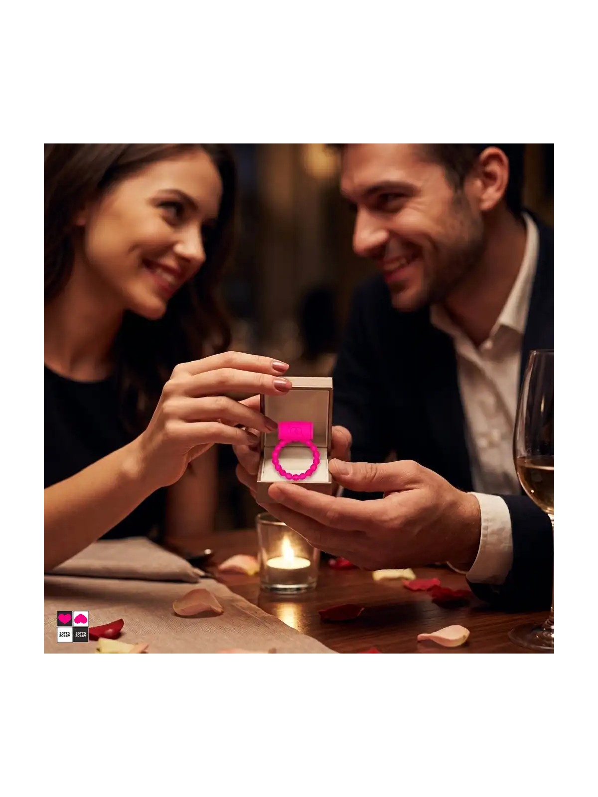 Love Ring, anello vibrante rosa