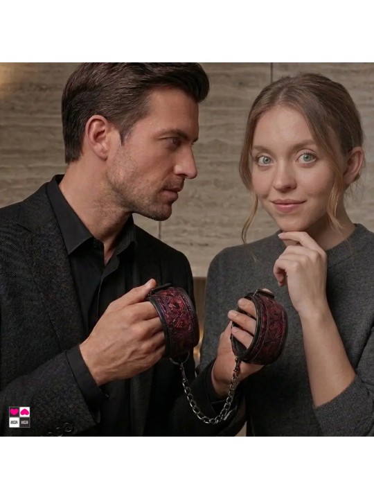 Cavigliera braccialetti in ecopelle Fetish BDSM