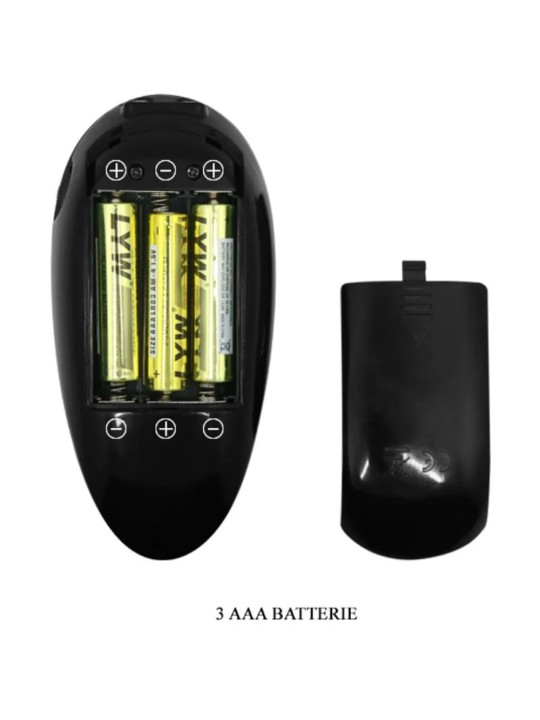 Masturbatore Realistico, ano e vagina vibrante con comando a Batterie 3 x AAA
