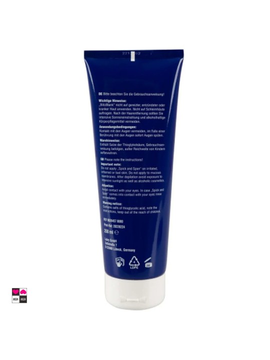 Crema depilatoria BlitzBlank retro confezione — istruzioni d'uso e ingredienti formula vegana
