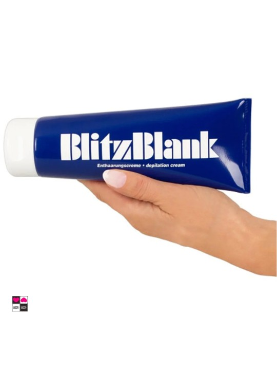 Tubo crema depilatoria BlitzBlank 250ml — formula vegana e cruelty-free per lui e per lei