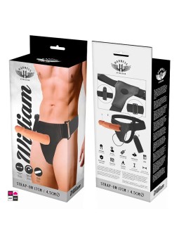 Strap on cavo nero Harness Attraction con vibratore regolabile e imbracatura a cinghie