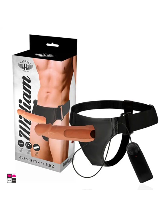 Confezione Harness Attraction strap on cavo indossabile con vibrazione