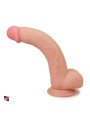 Fallo 24 Doppia Densità Real - Ventosa Potente Lunghezza 23 cm diametro 4,3 cm flessibile