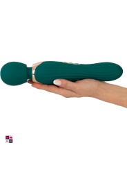 Wand You2Toys impugnato con una mano: l'impugnatura lunga arriva ovunque senza sforzo