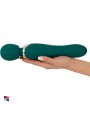 Wand You2Toys impugnato con una mano: l'impugnatura lunga arriva ovunque senza sforzo