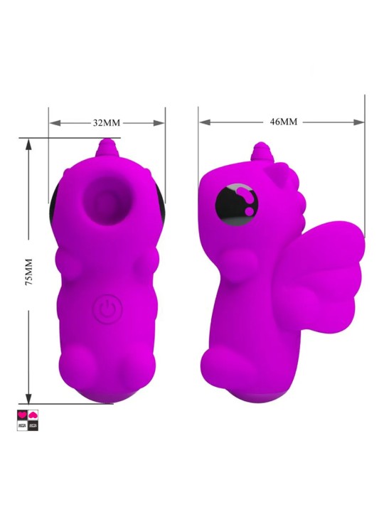Dimensioni compatte e design ergonomico del mini stimolatore clitorideo
