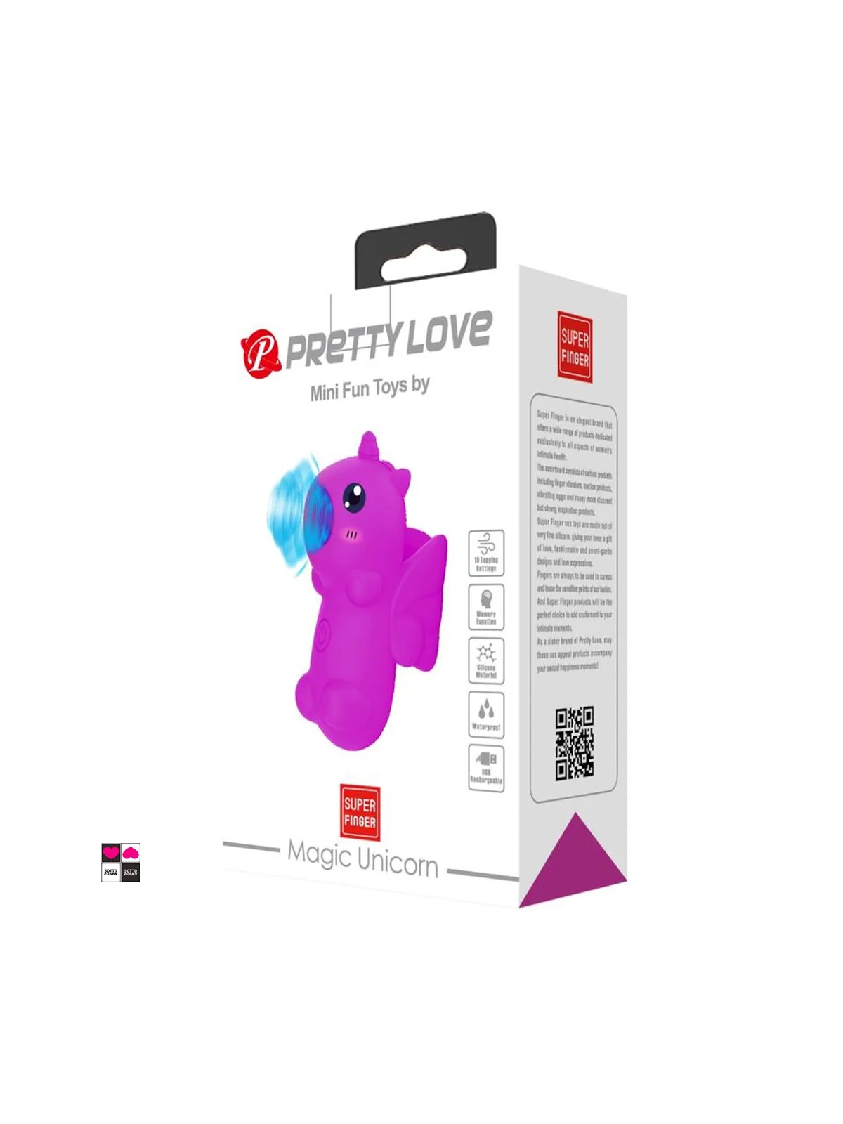 Elegante confezione del Pretty Love Magic Unicorn, ideale come regalo di coppia
