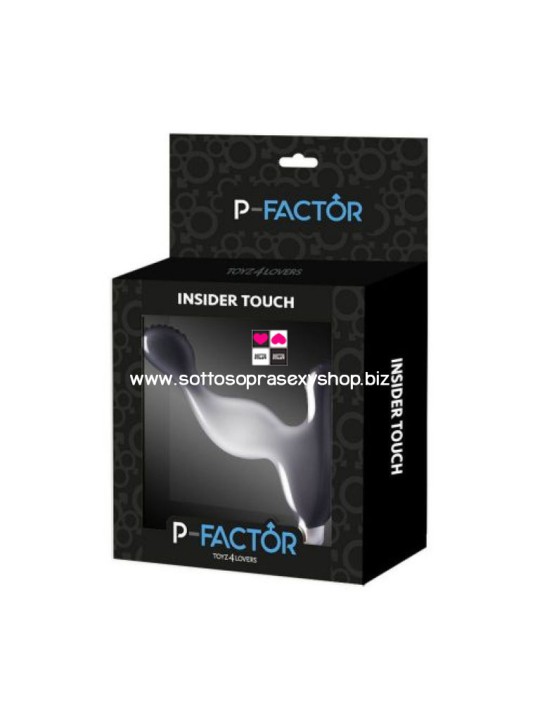 Plug anale vibrante in silicone con bullet stimolatore prostatico per uomo