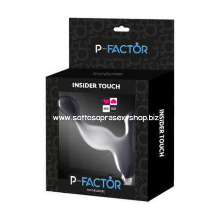 Plug anale vibrante in silicone con bullet stimolatore prostatico per uomo