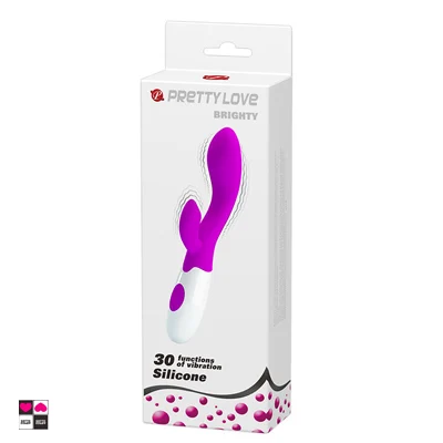 Brighty vibratore rabbit lilla e bianco