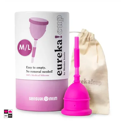 Eureka Cup, coppetta mestruale con cannuccia in silicone medicale