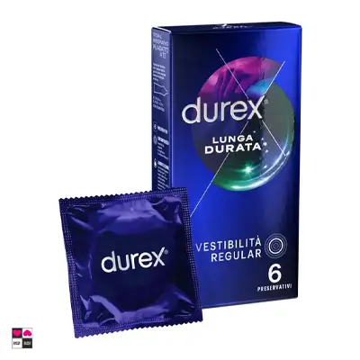 Preservativi Durex Lunga Durata con gel alla benzocaina