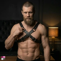 Imbracatura Bulldog pettorale per uomo BDSM harness